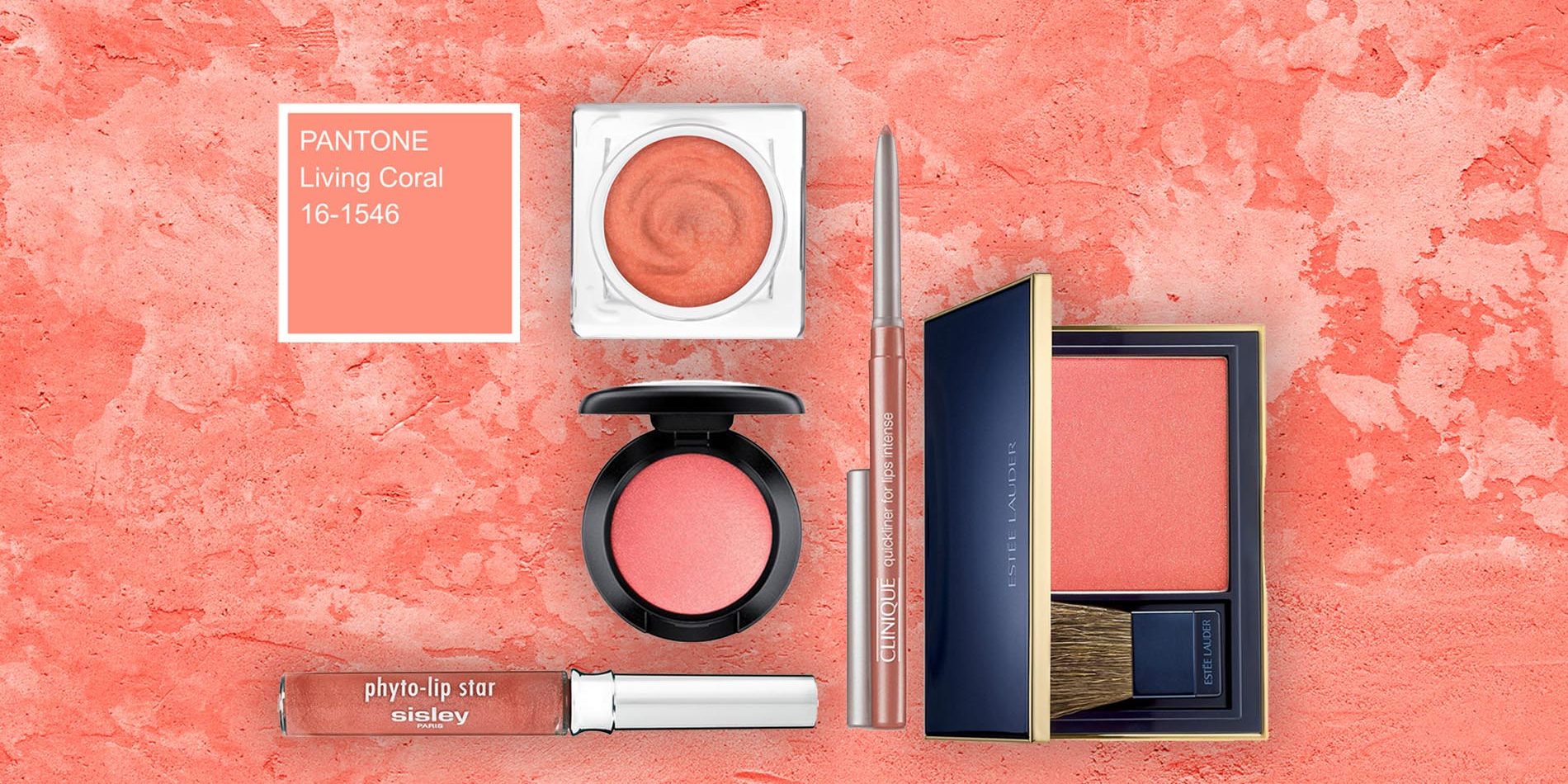 Living Coral color of the Year 2019 Patchy texture of  rough concrete wall or abstract plaster background.