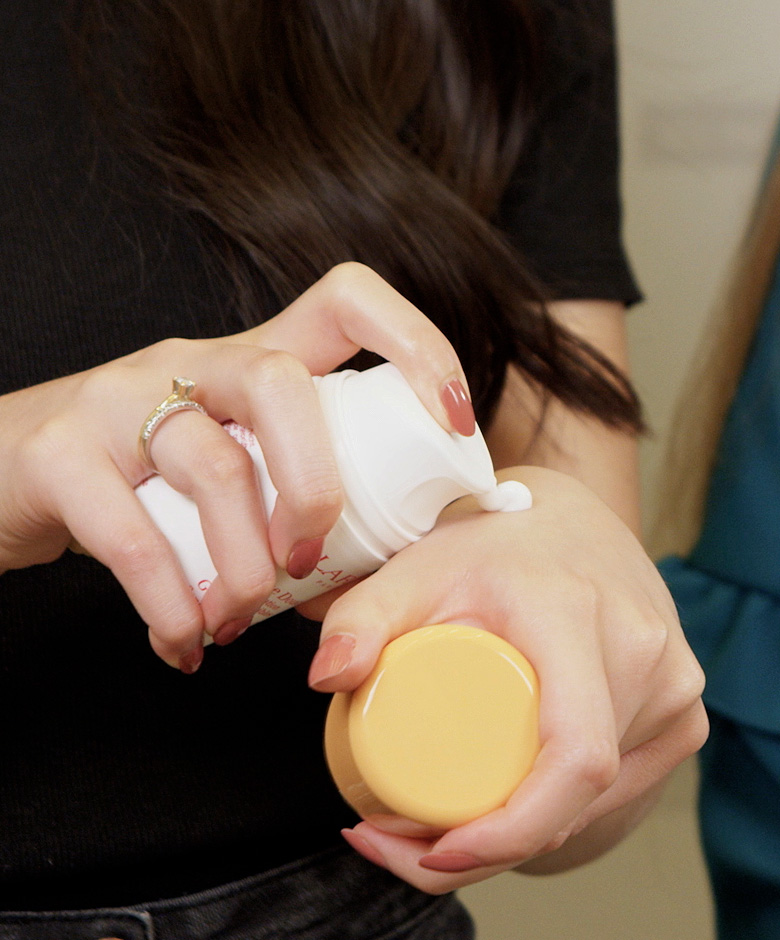 gebruik een hydraterende crème