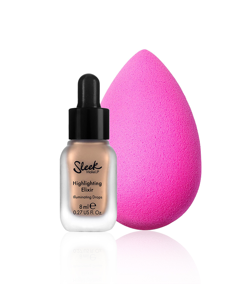 Highlighter van Sleek en blending spons