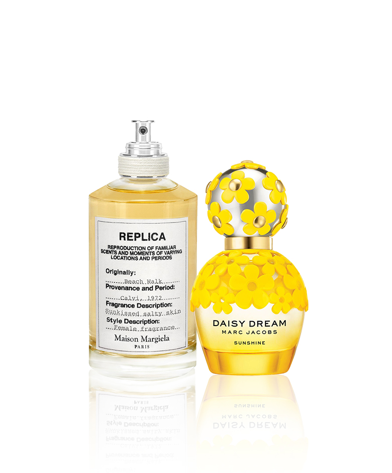 Replica Beach Walk van Maison Margiela en Daisy Dream Sunshine van Marc Jacobs