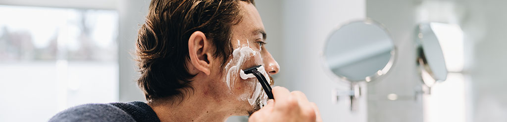 razor burn na scheren