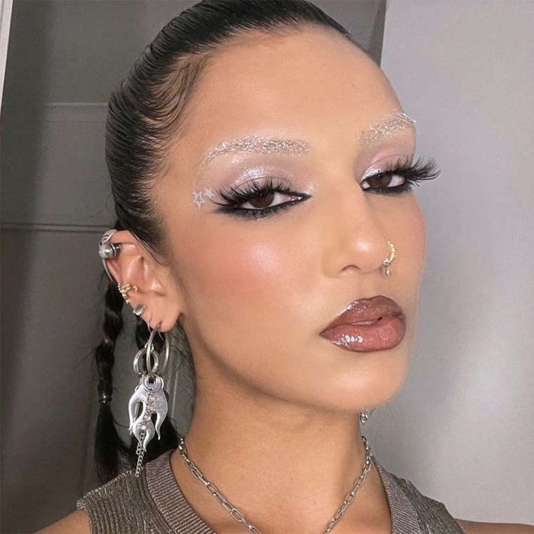 glitter brows