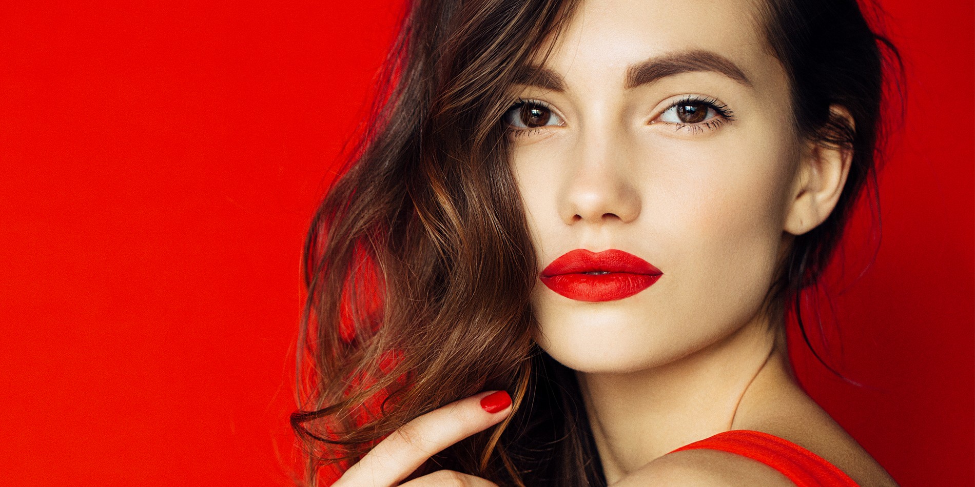 Beautiful woman with stylish hairstyle