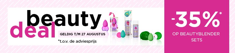 Beautydeal: -35%* op alle Beautyblender sets Beautydeal: -35%* op alle Beautyblender sets