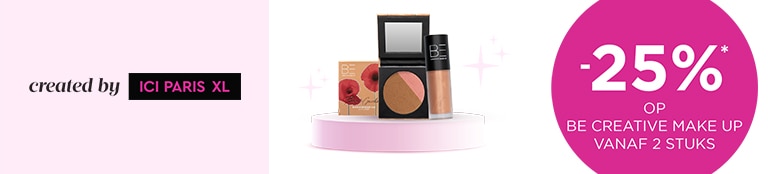 -25% op BE Creative Make Up vanaf 2 stuks -25% op BE Creative Make Up vanaf 2 stuks