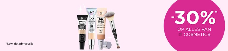 -30%* op alles van IT Cosmetics -30%* op alles van IT Cosmetics
