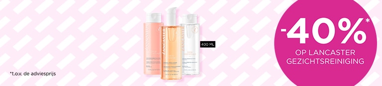 -40%* op Lancaster gezichtsreiniging 400 ML -40%* op Lancaster gezichtsreiniging 400 ML