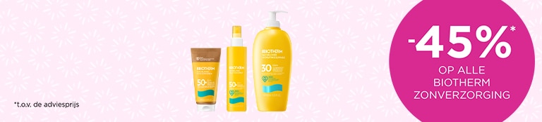 -45%* op alle Biotherm zon -45%* op alle Biotherm zon
