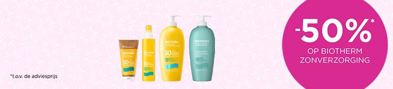 -50%* op Biotherm zonverzorging -50%* op Biotherm zonverzorging