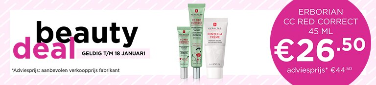 BEAUTYDEAL op geselecteerde Erborian producten BEAUTYDEAL op geselecteerde Erborian producten