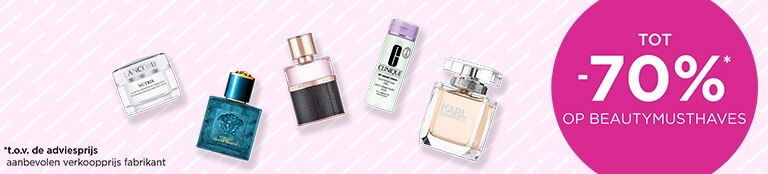Bespaar tot -70%* op beautymusthaves Bespaar tot -70%* op beautymusthaves