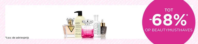 Bespaar tot -68%* op Beautymusthaves! Bespaar tot -68%* op Beautymusthaves!