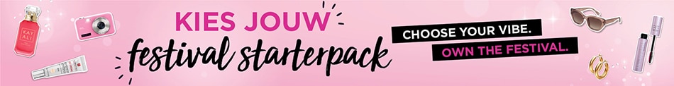 Kies jouw festival starterpack! Kies jouw festival starterpack!