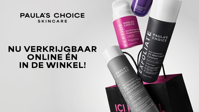Paula's Choice nu verkijgbaar online én in de winkel Paula's Choice nu verkijgbaar online én in de winkel