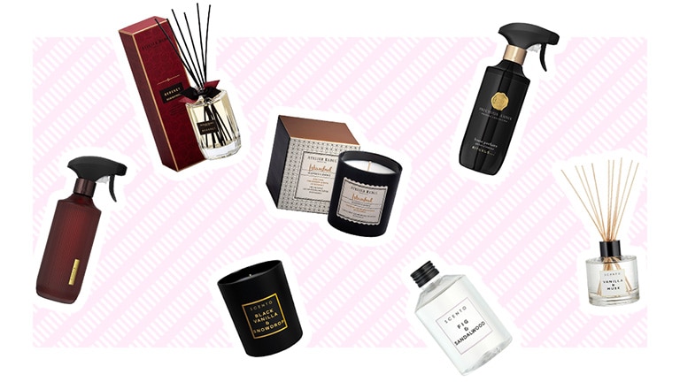 Home sprays, geurstokjes en geurkaarsen voor de herfst en winter.						 Home sprays, geurstokjes en geurkaarsen voor de herfst en winter.