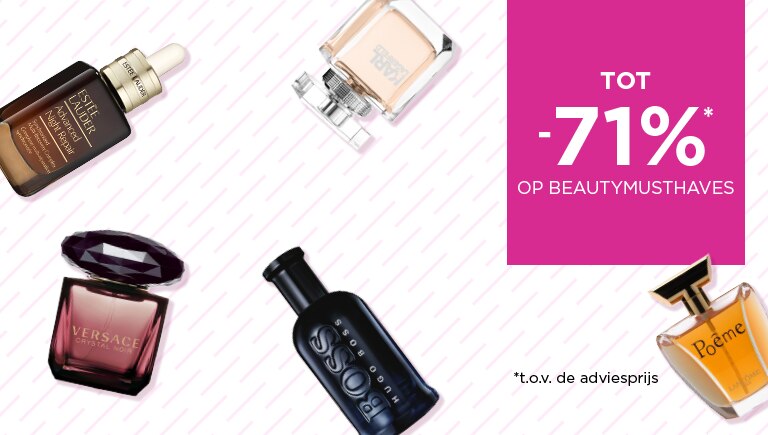 Tot -71%* op Beautymusthaves Tot -71%* op Beautymusthaves
