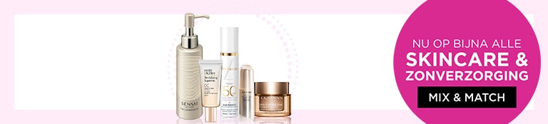 Mix & Match: Op bijna alle skincare & zonverzorging Mix & Match: Op bijna alle skincare & zonverzorging