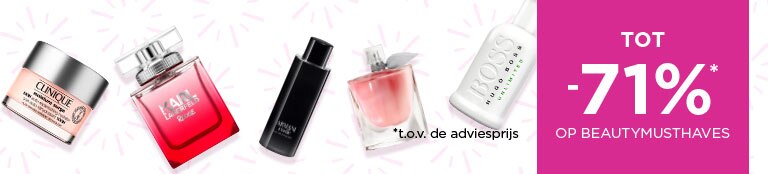 Bespaar tot -71%* op Beautymusthaves Bespaar tot -71%* op Beautymusthaves