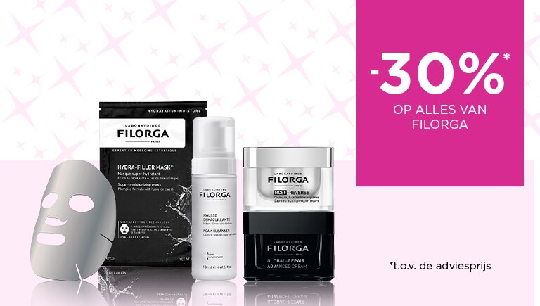-30%* op alles van Filorga -30%* op alles van Filorga