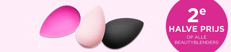 2e halve prijs op alle Beautyblenders 2e halve prijs op alle Beautyblenders