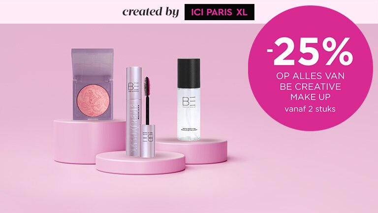 -25% op BE CREATIVE MAKE UP vanaf 2 stuks