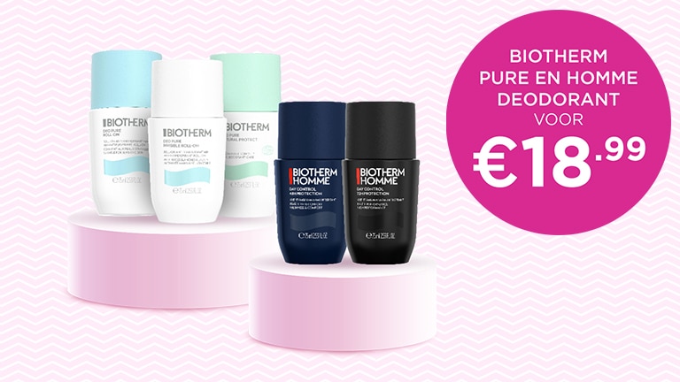Biotherm Pure en Homme deodorants voor €18.99