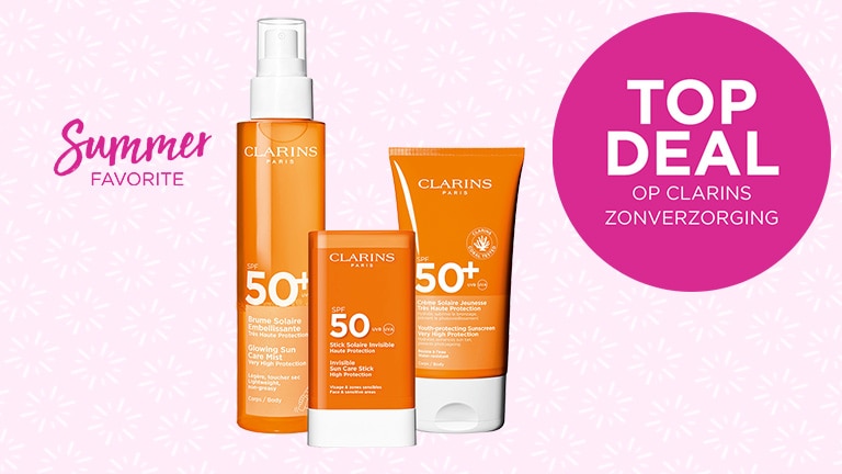 Top deal op Clarins zonverzorging