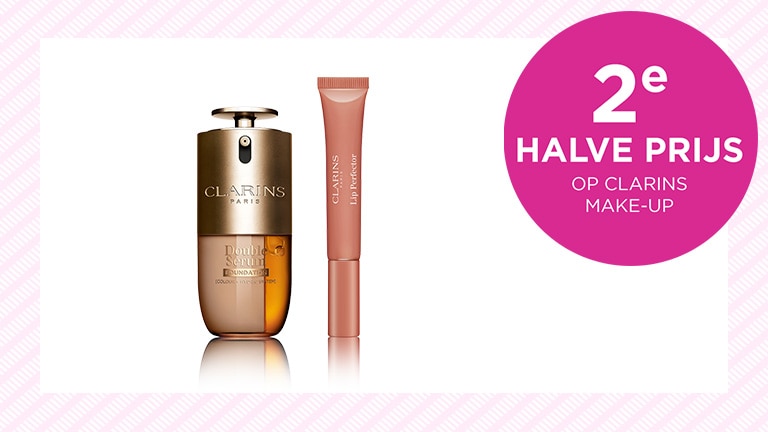 2e halve prijs op Clarins make-up