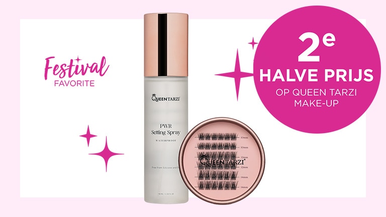 2e halve prijs op Queen Tarzi make-up