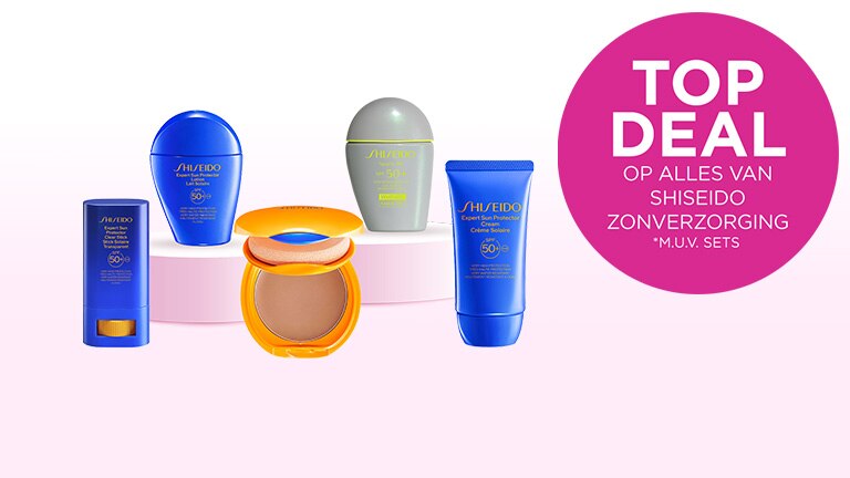 TOP DEAL op alles van Shiseido zonverzorging m.u.v. sets