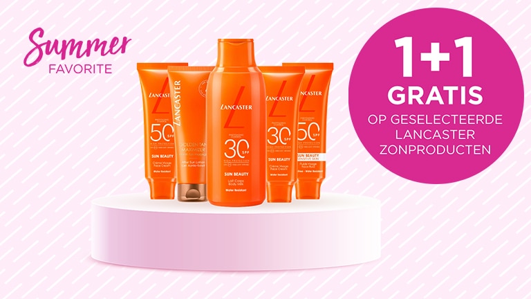 1+1 gratis op geselecteerde Lancaster zonproducten
