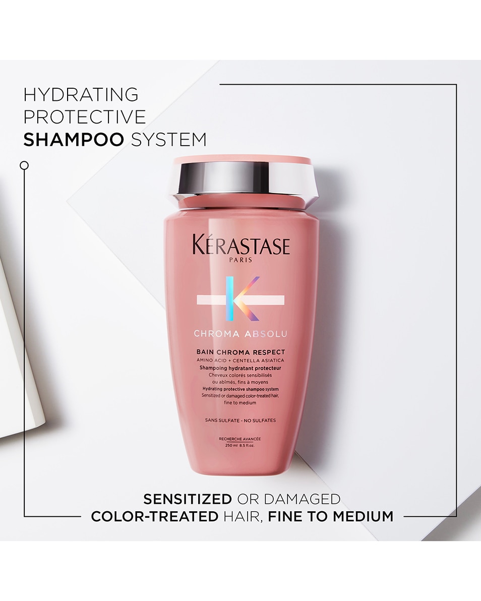 KÉRASTASE CHROMA ABSOLU BAIN CHROMA RESPECT HYDRATERENDE BESCHERMENDE SHAMPOO FIJN GEKLEURD HAAR 250 ML 2