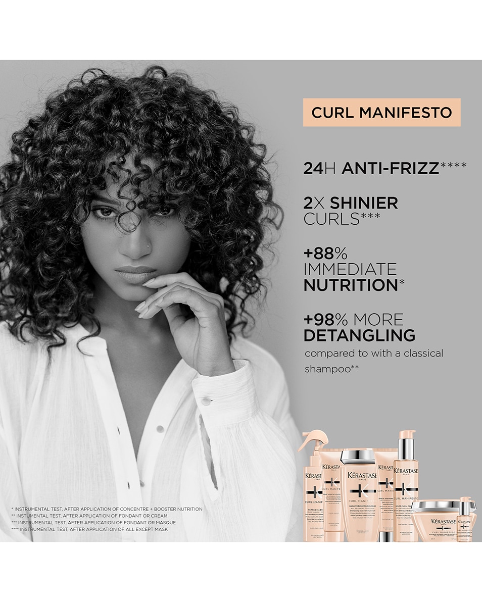 KÉRASTASE CURL MANIFESTO BAIN HYDRATATION DOUCEUR VOCHTINBRENGENDE SHAMPOO, VOOR ALLE SOORTEN KRULLEN 250 ML 3