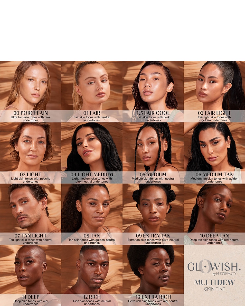 HUDA BEAUTY GLOWISH MULTI DEW SKIN TINT 13- EXTRA RICH 3