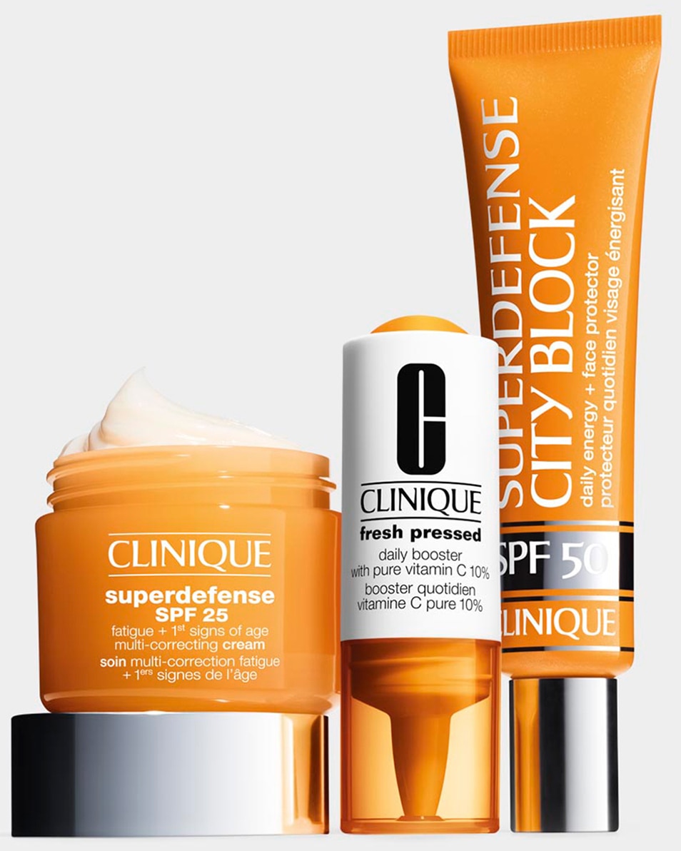 CLINIQUE SUPERDEFENSE CITY BLOCK BROAD SPF 50 DAILY ENERGY + FACE PROTECTOR ZONNEBESCHERMING GEZICHT - REVITALISEREND & OLIEVRIJ 40 ML 3