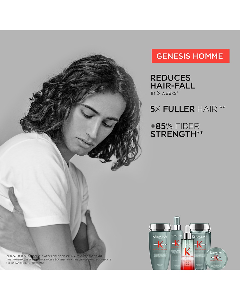 KÉRASTASE GENESIS HOMME - SPRAY DE FORCE ÉPAISSISSANT KRACHT- EN DIKTEVERSTERKENDE SPRAY VOOR VERZWAKT HAAR 150 ML 3