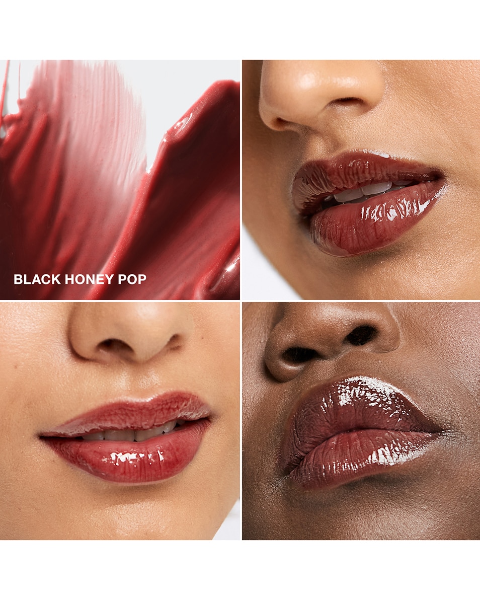 CLINIQUE POP PLUSH™ CREAMY LIP GLOSS HYDRATERENDE LIPGLOSS Black Honey Pop 3
