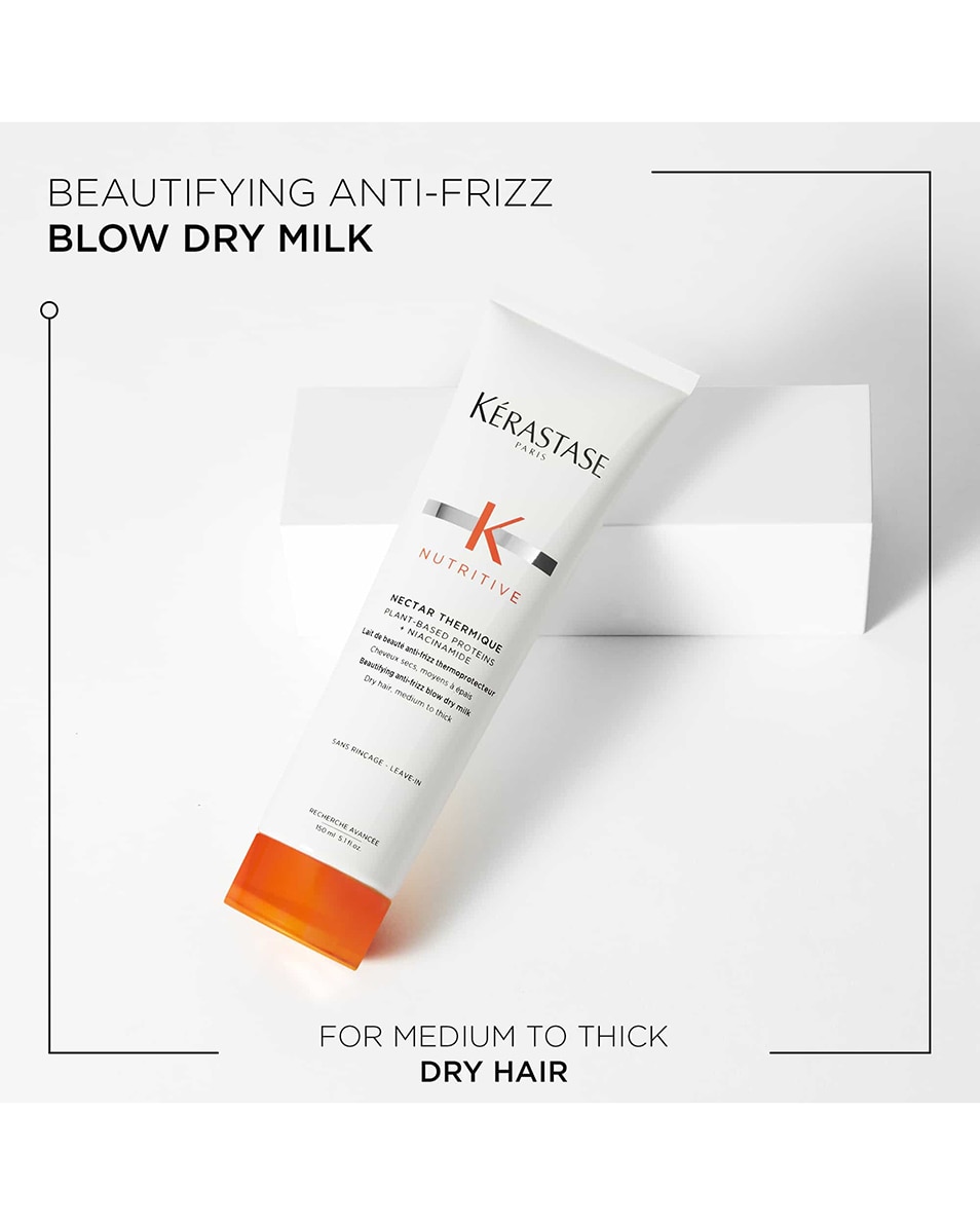 LEAVE-IN ANTI-FRIZZ FÖHNMELK VOOR MEDIUM/DIK DROOG HAAR