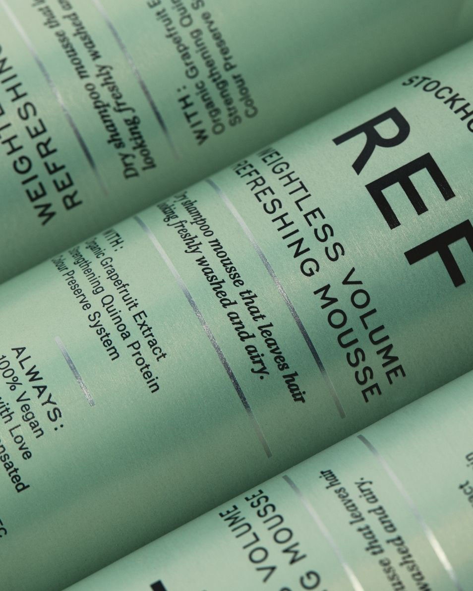 REF STOCKHOLM WEIGHTLESS VOLUME REFRESHING MOUSSE Droogshampoo mousse 200 ML 3