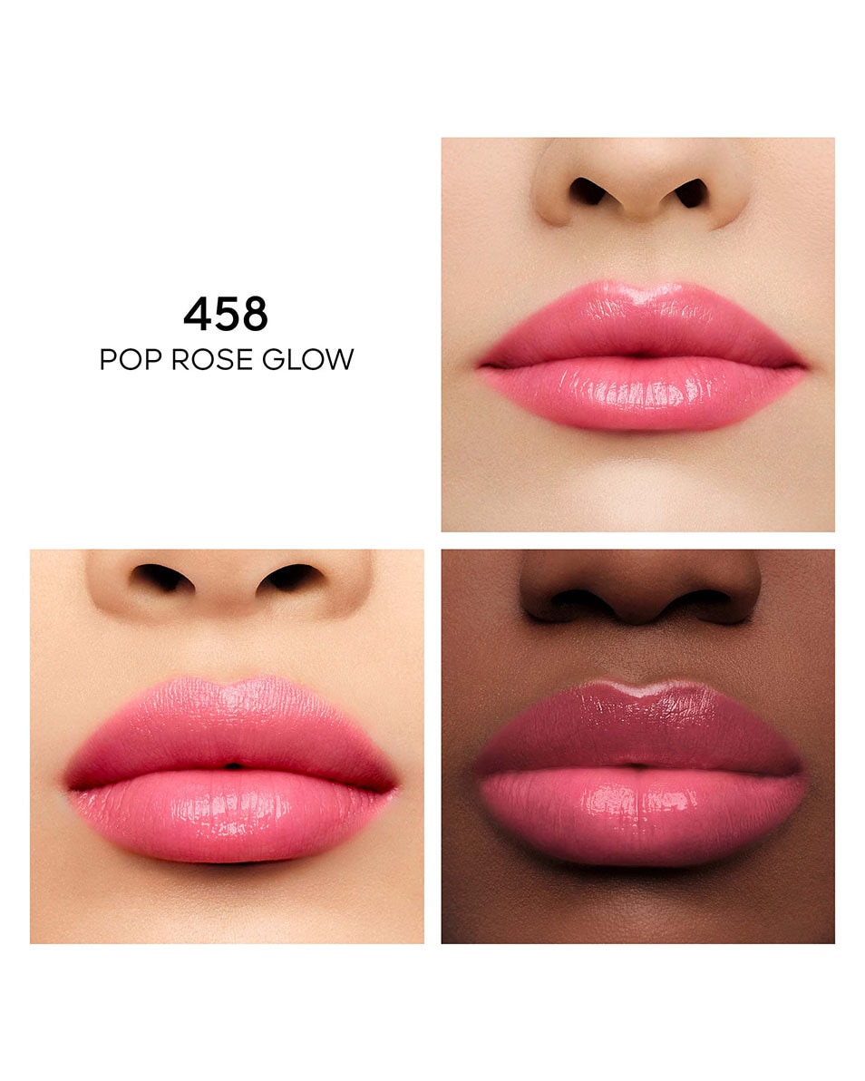 GUERLAIN KissKis Bee Glow Lips Balm 458 458 POP ROSE GLOW