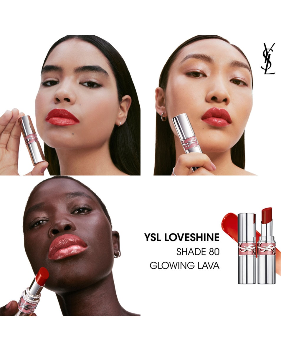 YVES SAINT LAURENT Ysl Loveshine Glanzende En Verzorgende Lippenstift - 80 GLOWING LAVA 3
