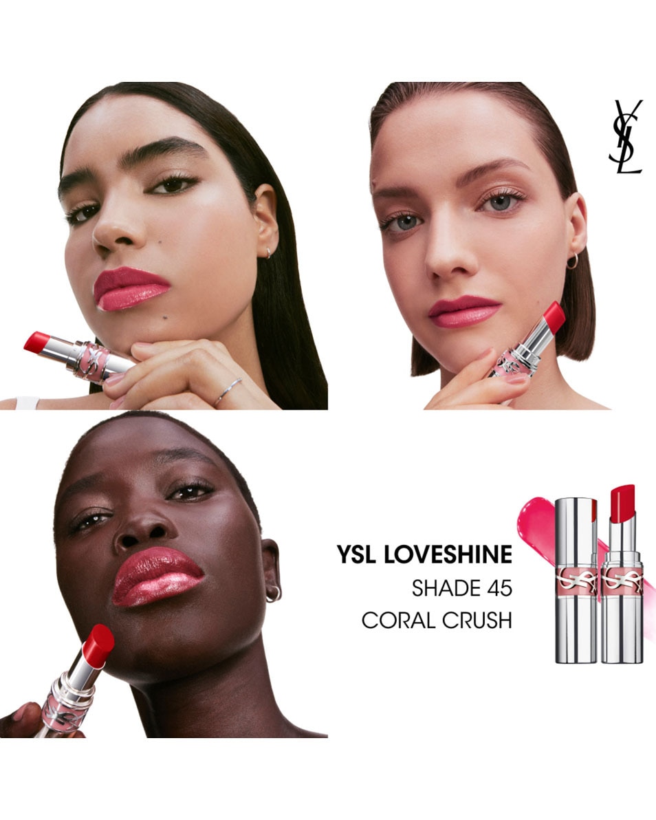YVES SAINT LAURENT Ysl Loveshine Glanzende En Verzorgende Lippenstift - 45 45 CORAL CRUSH 3