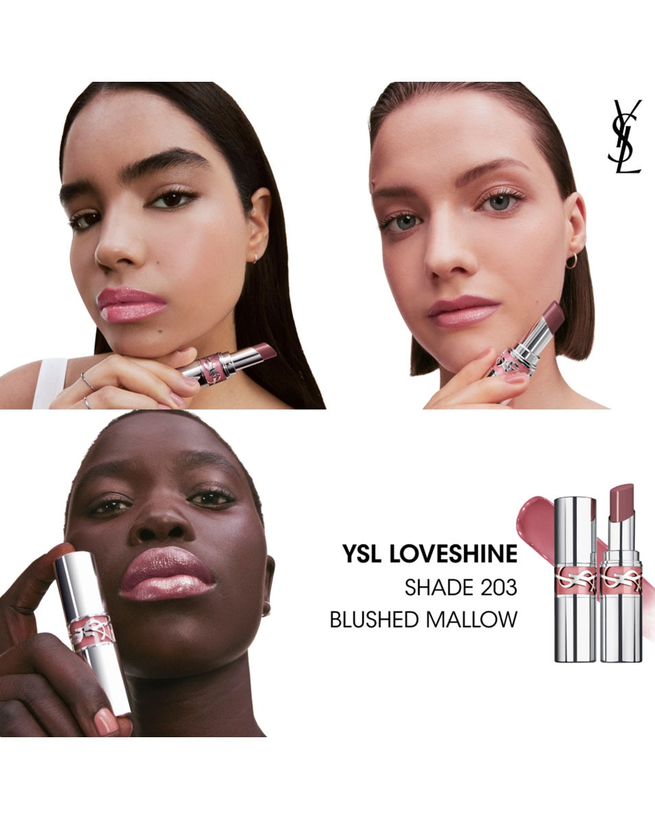 YVES SAINT LAURENT Ysl Loveshine Glanzende En Verzorgende Lippenstift - 203 203 BLUSHED MALLOW 3