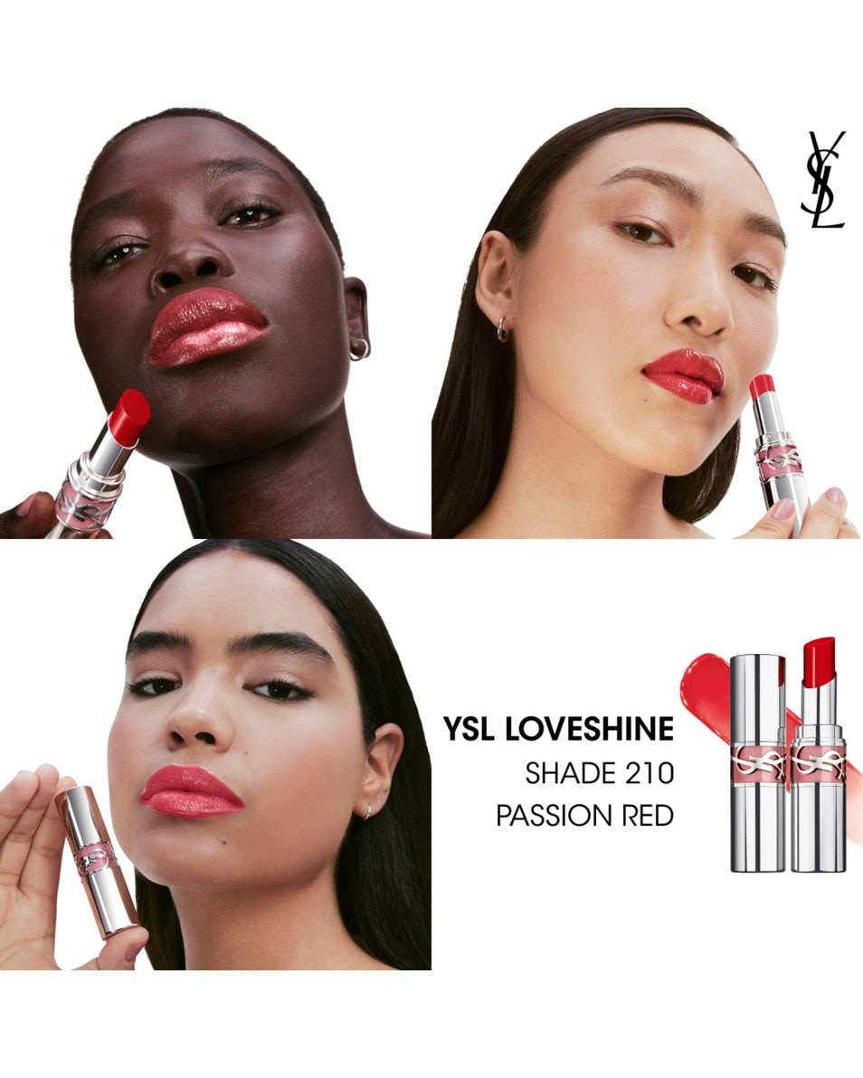 YVES SAINT LAURENT Ysl Loveshine Glanzende En Verzorgende Lippenstift - 210 PASSION RED 3