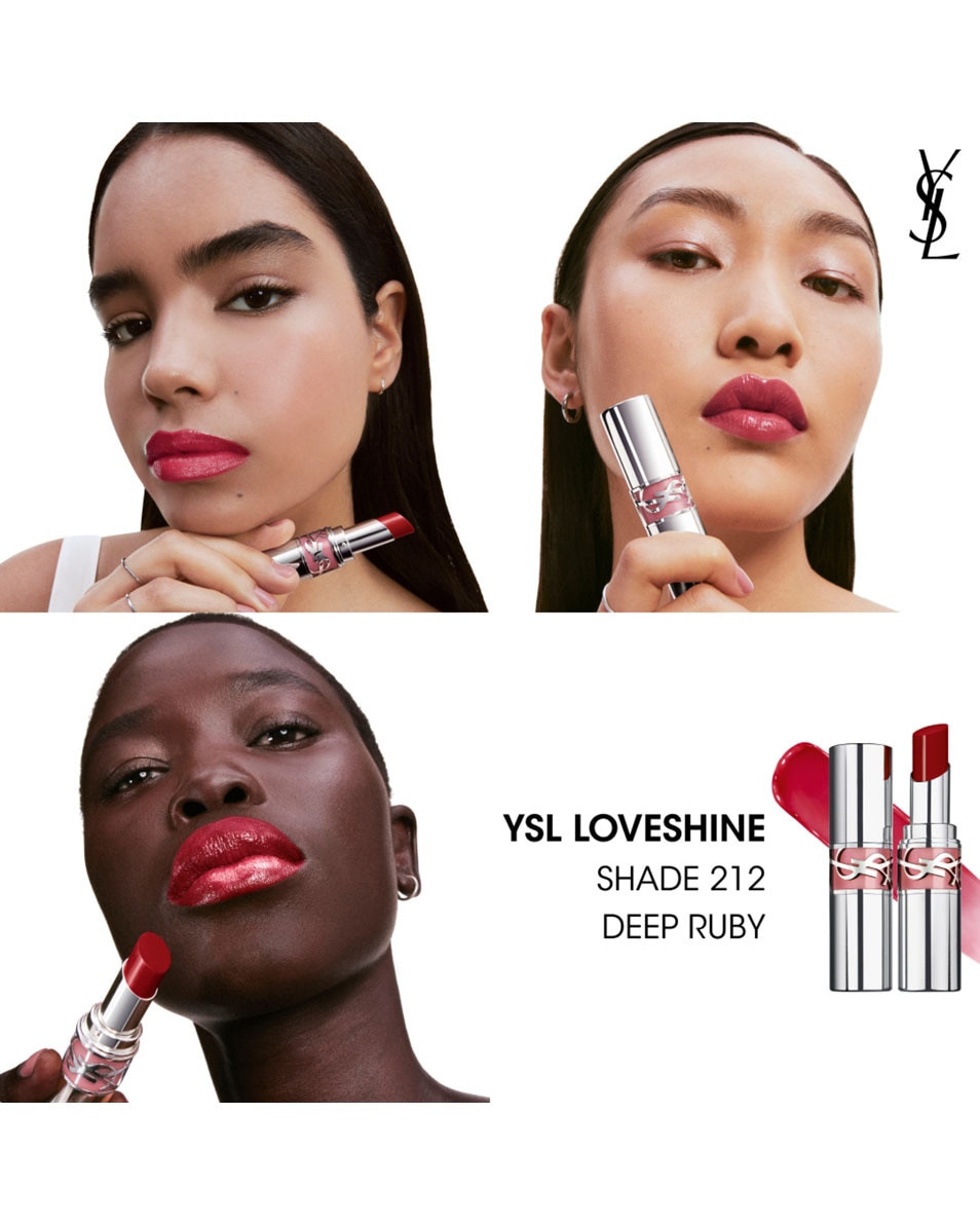 YVES SAINT LAURENT Ysl Loveshine Glanzende En Verzorgende Lippenstift - 212 212 DEEP RUBY 3