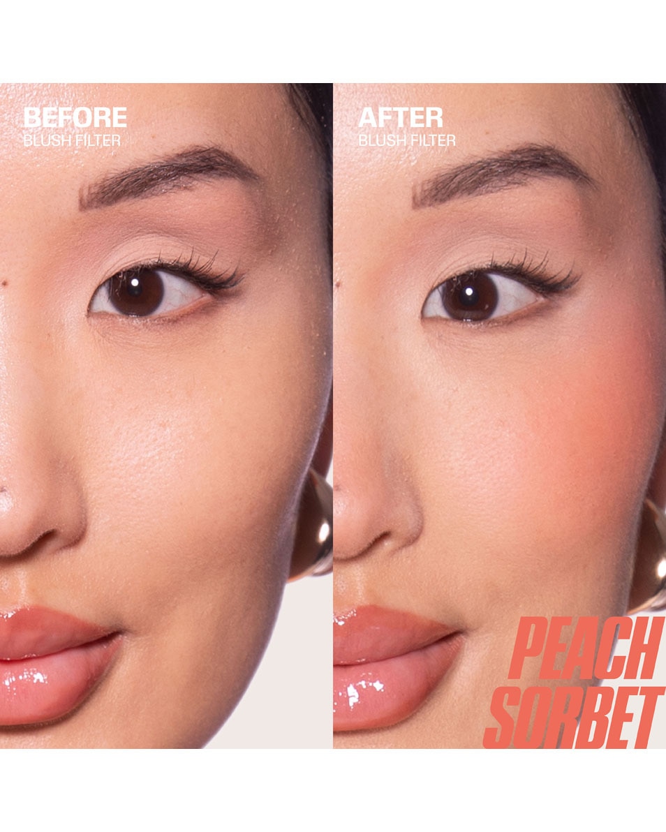 HUDA BEAUTY BLUSH FILTER LIQUID BLUSH PEACH SORBET 3