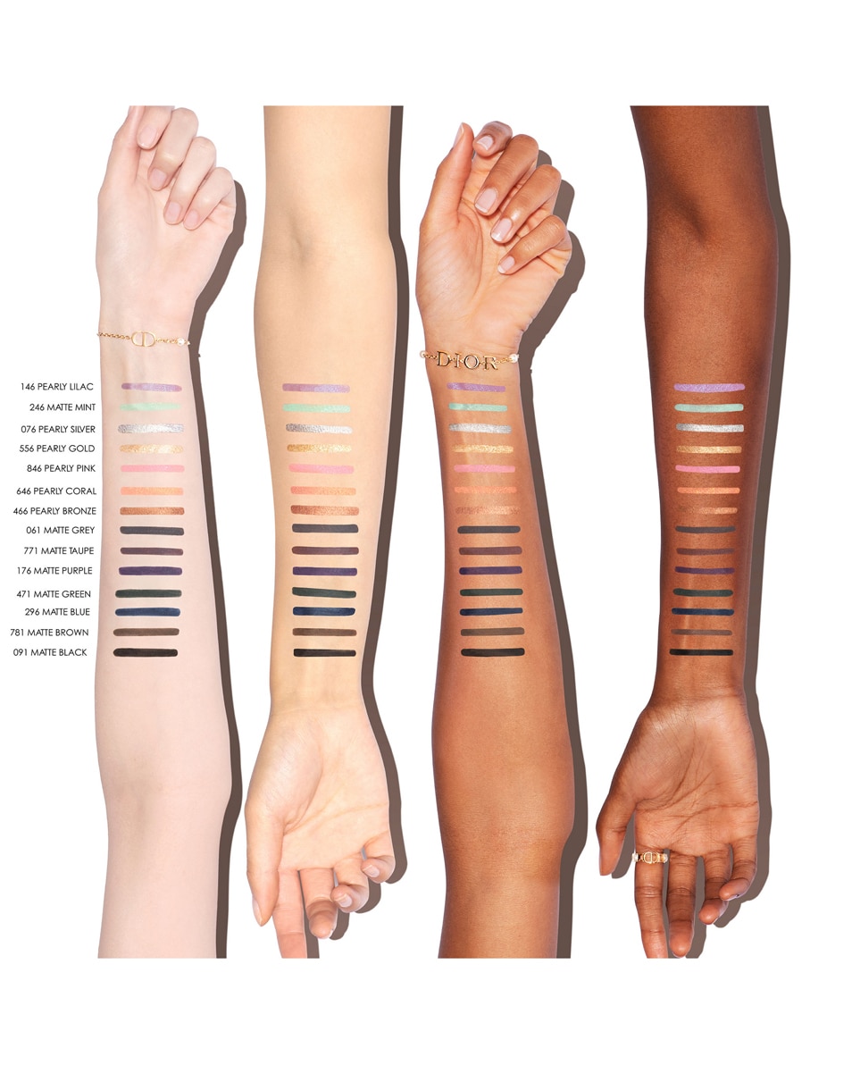 DIOR DIORSHOW STYLO Waterproof eyeliner - houdt 24u - intense kleur 076 Pearly Silver 3