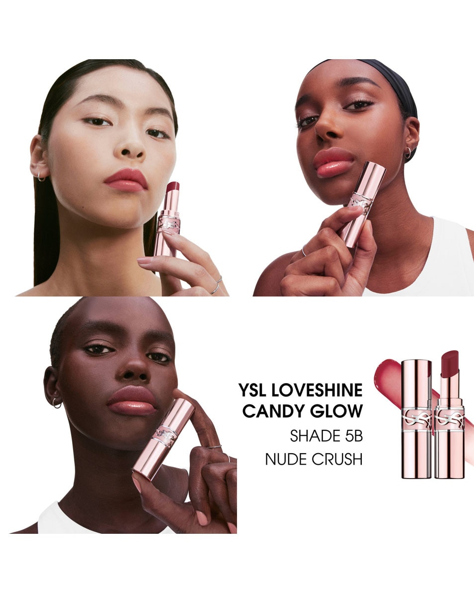 YVES SAINT LAURENT Ysl Loveshine Candy Glow Lip balm NUDE CRUSH 3