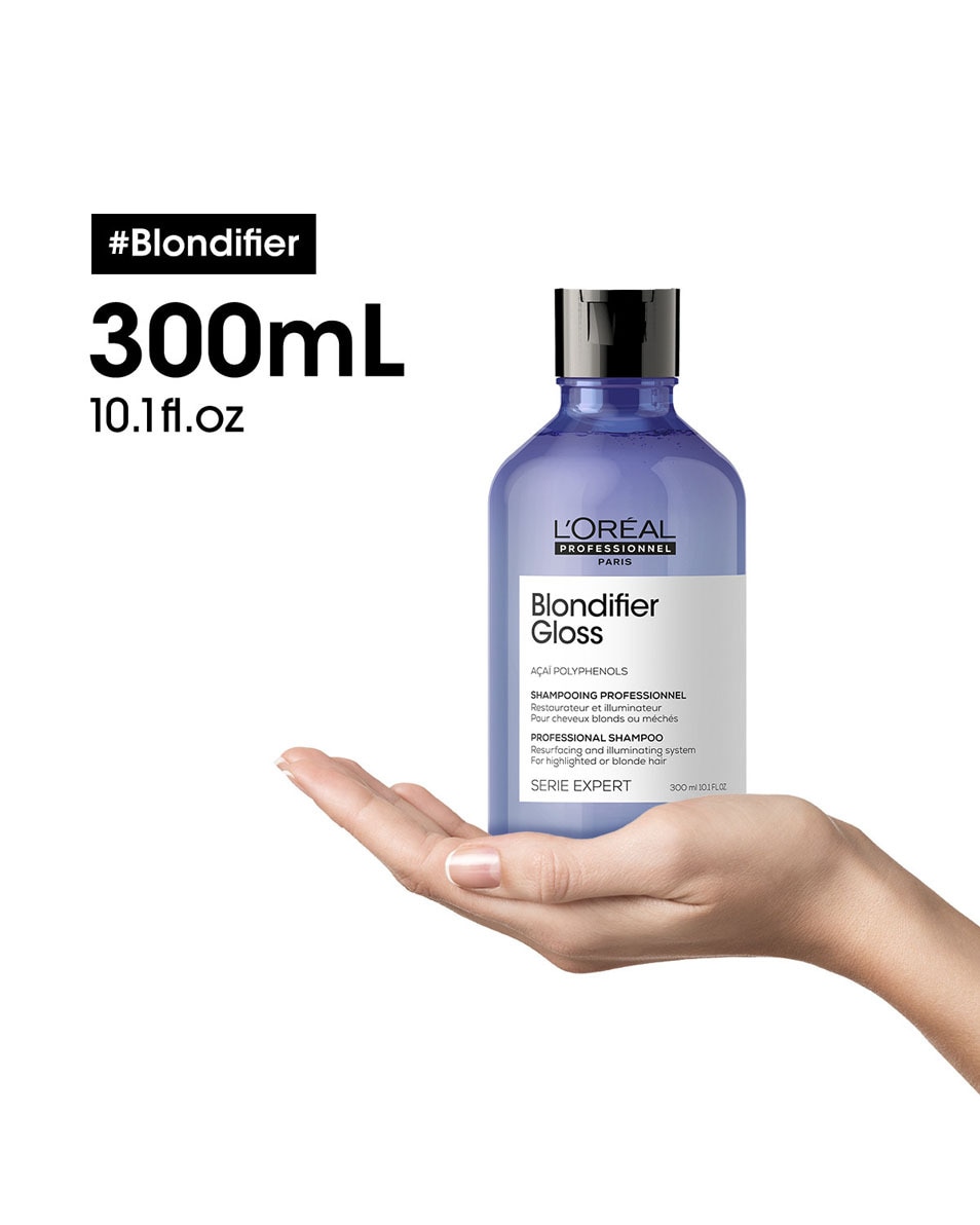 L'OREAL PROFESSIONNEL Serie Expert Blondifier Verhelderaar shampoo voor blond haar en highlights 300 ML 3