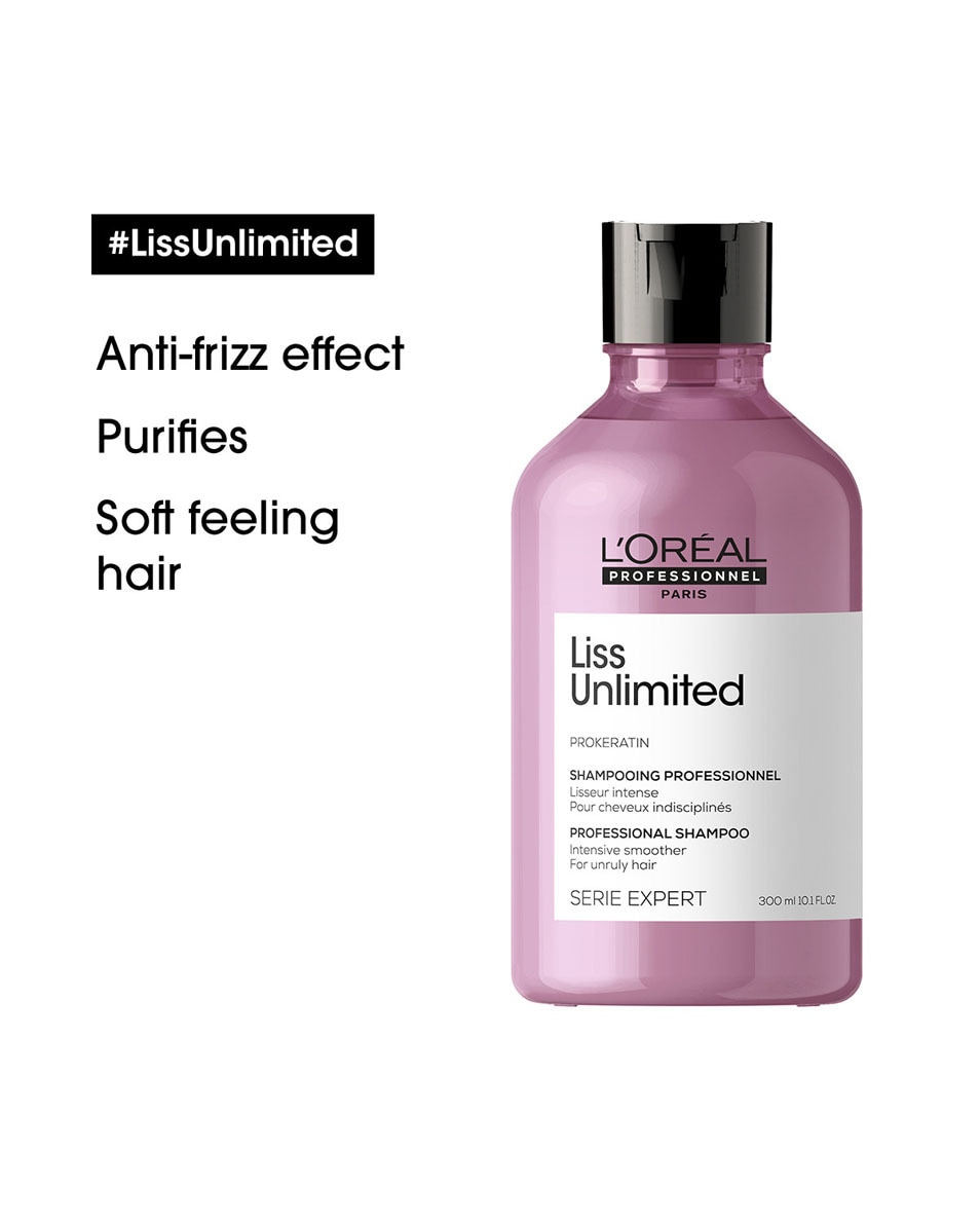 L'OREAL PROFESSIONNEL Liss Unlimited Shampoo voor weerbarstig haar 300 ML 3